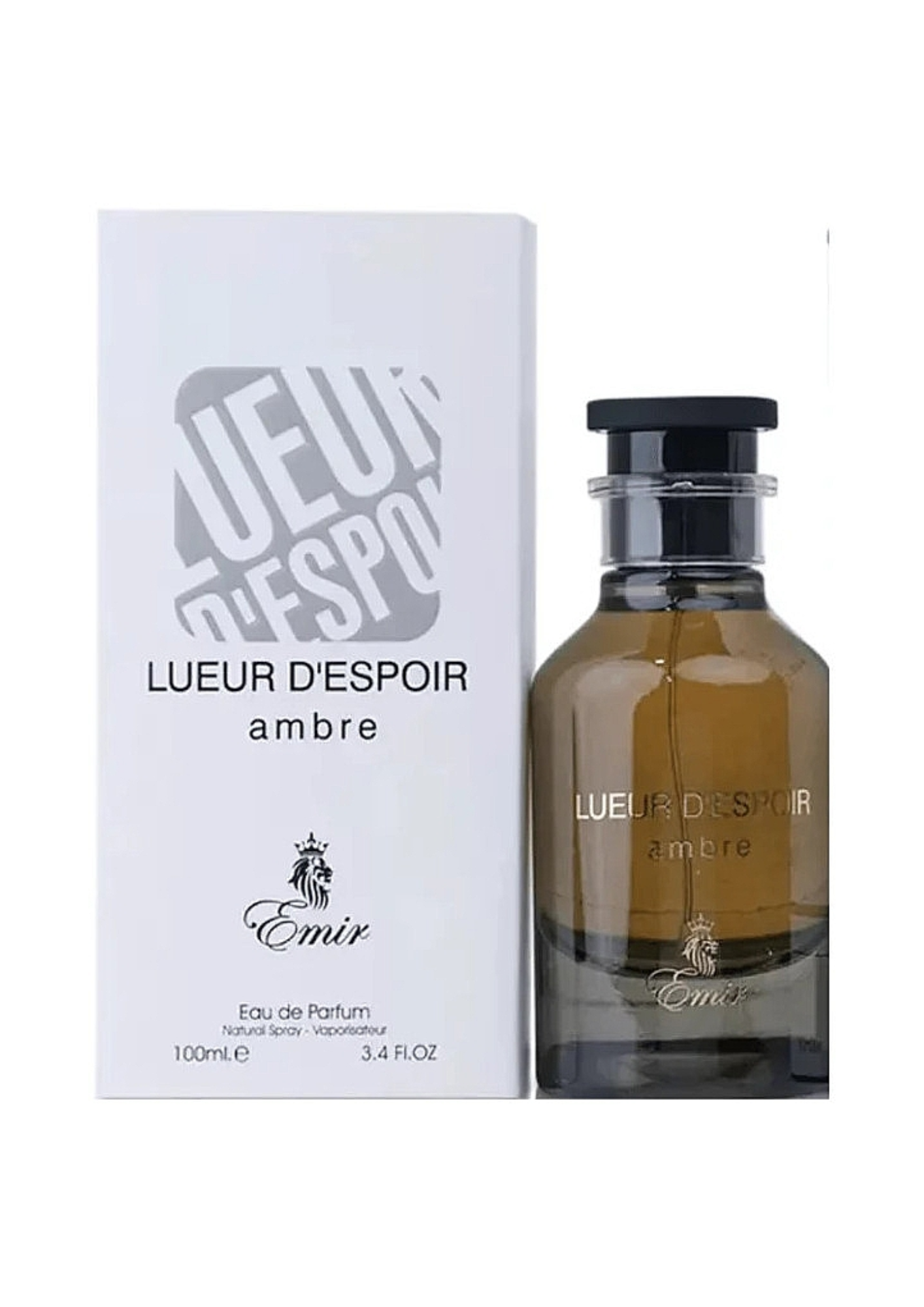 Eau de parfum Lueur d'espoir Ambre 100ml