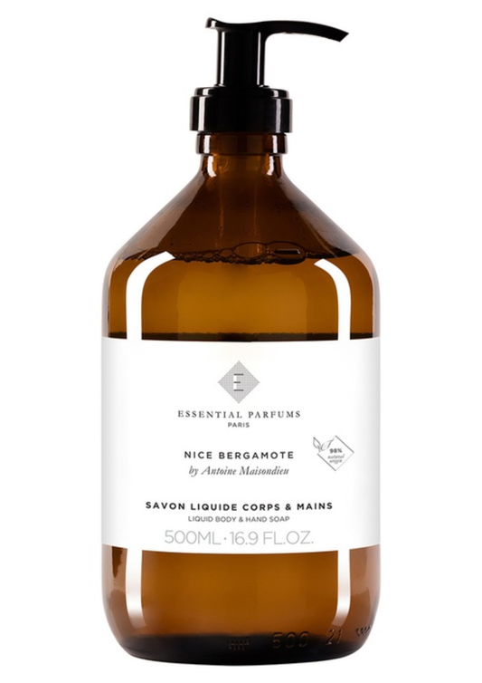 Essential parfums nice bergamote liquid soap 500ml