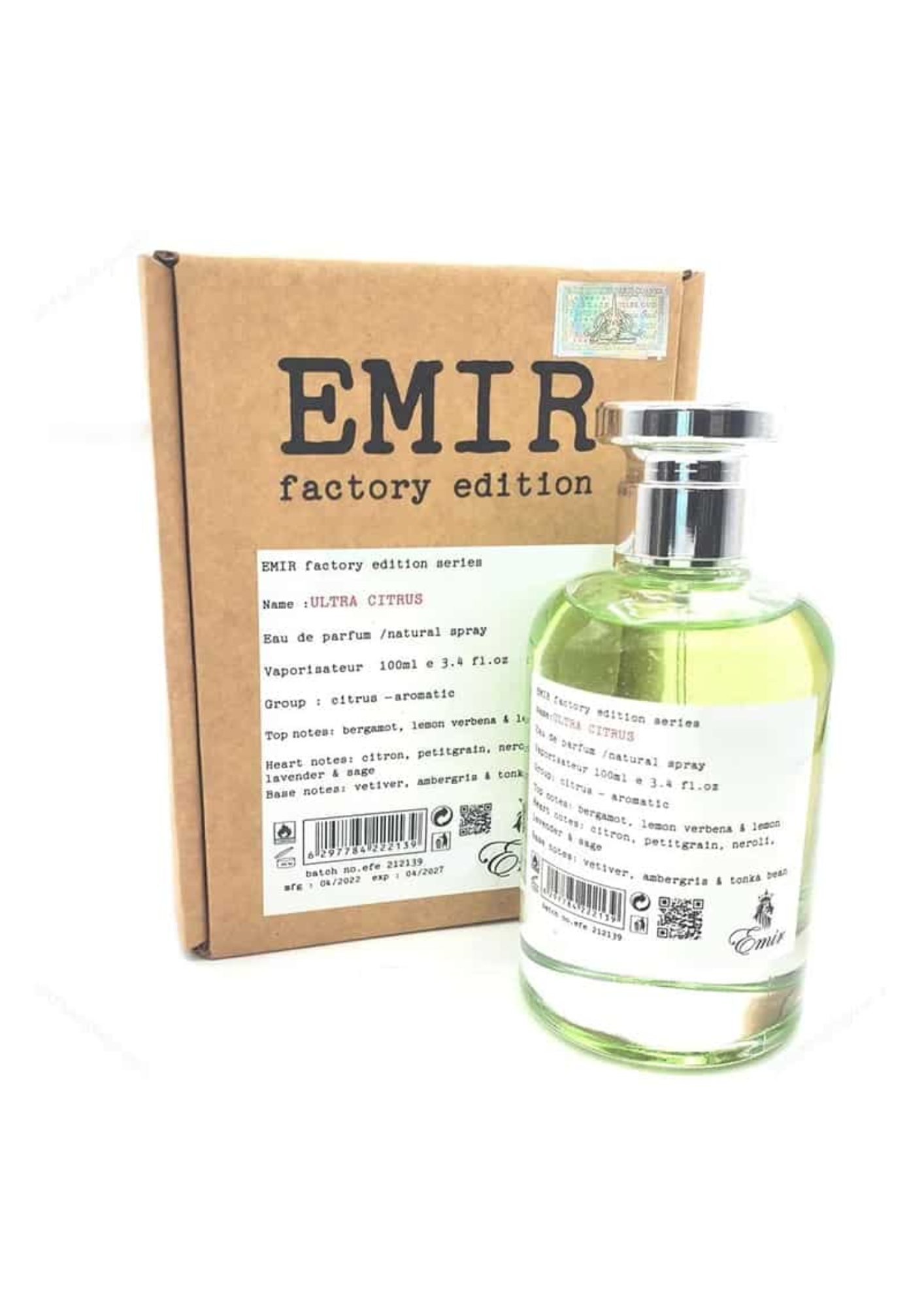 FACTORY EDITION  ULTRA CITRUS EAU DE parfum 100ml